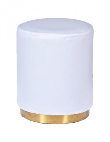 POUF ELIZABETH TONDO BIANCO