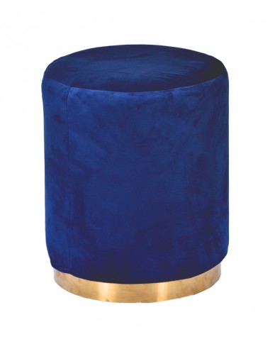 POUF ELIZABETH TONDO BLU