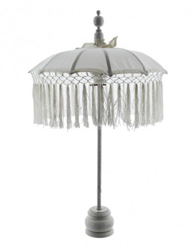 OMBRELLINO BALI SMALL MACRAME BIANCO