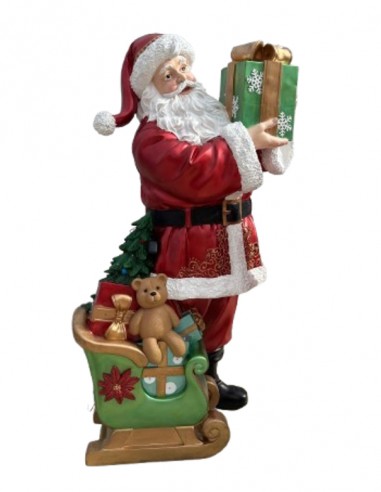 BABBO NATALE CON SLITTA