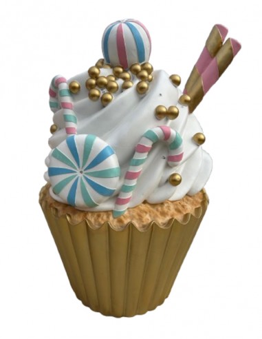 CUPCAKE CON CANDY CANE