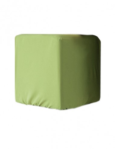 POUF QUADRATO IN COTONE VERDE MELA