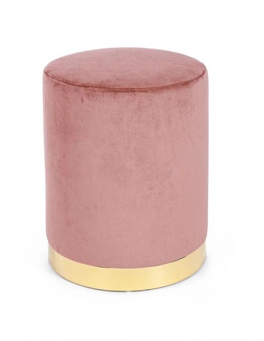 POUF ELIZABETH TONDO ROSA ANTICO