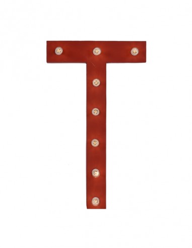 LETTERA T CON LAMPADINE