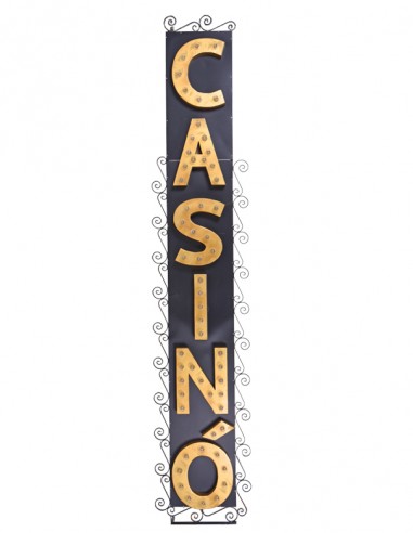 TABELLA IN FERRO CON SCRITTA CASINO'...