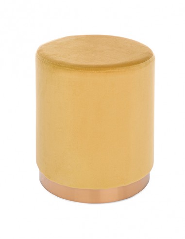 POUF ELIZABETH TONDO GIALLO PAGLIERINO