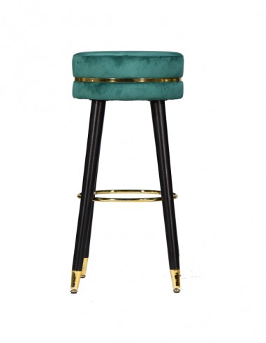 SGABELLO BAR PARIS VERDE E ORO