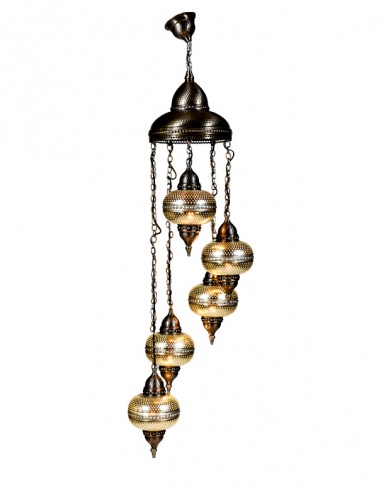 LAMPADARIO TURCO A 5 LUCI