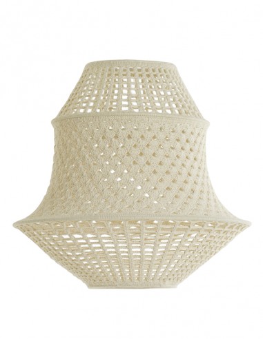 LAMPADARIO CORDA BIANCO A GOCCIA